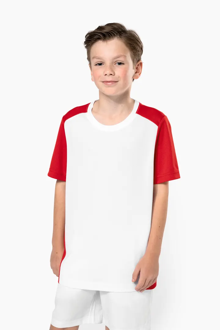 T-shirt de sport écoresponsable bicolore enfant 15