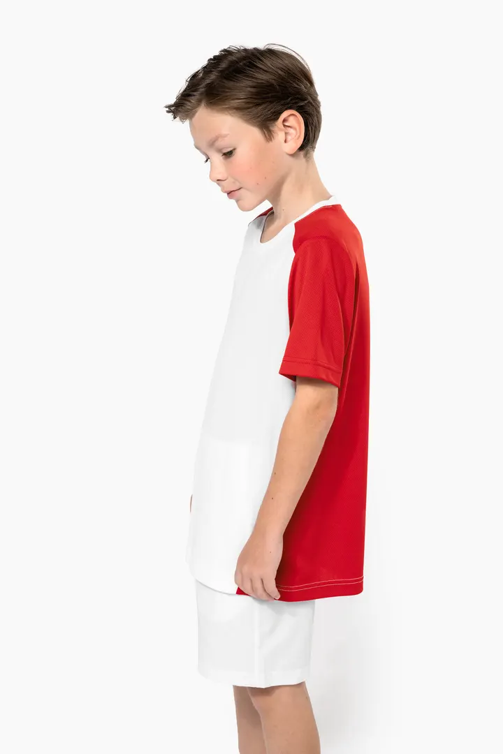 T-shirt de sport écoresponsable bicolore enfant 16