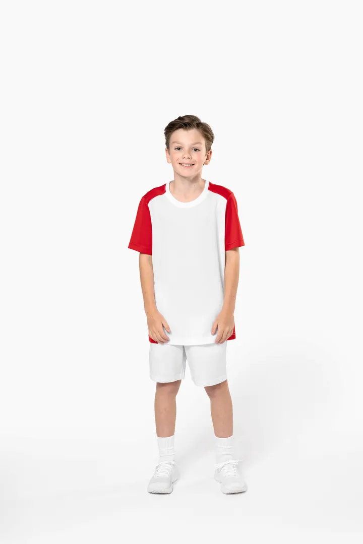 T-shirt de sport écoresponsable bicolore enfant 12