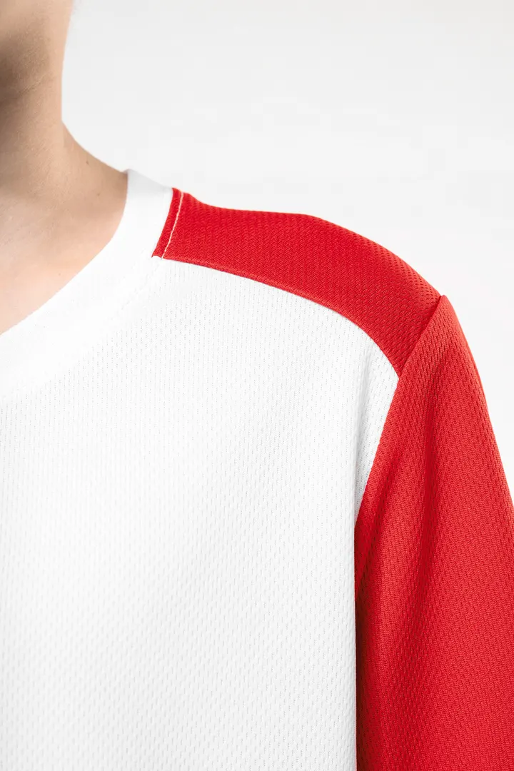 T-shirt de sport écoresponsable bicolore enfant 18