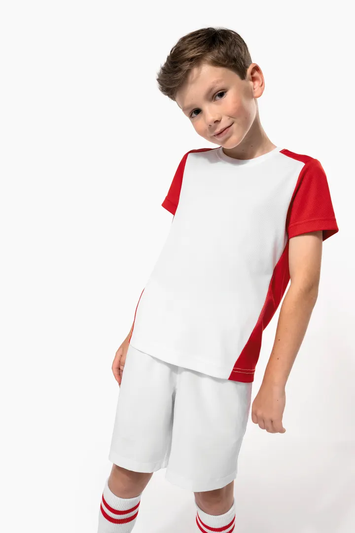 T-shirt de sport écoresponsable bicolore enfant 5