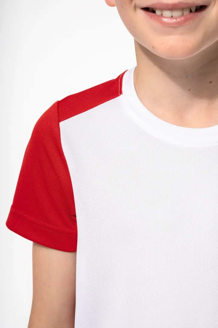 T-shirt de sport écoresponsable bicolore enfant 9