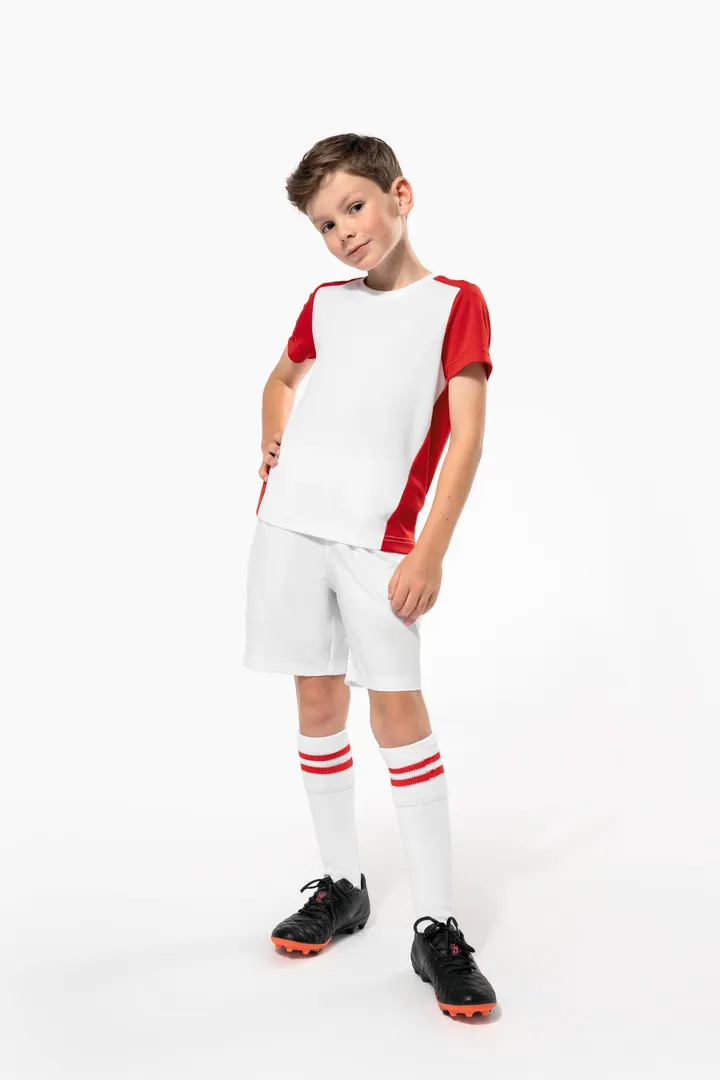 T-shirt de sport écoresponsable bicolore enfant 2