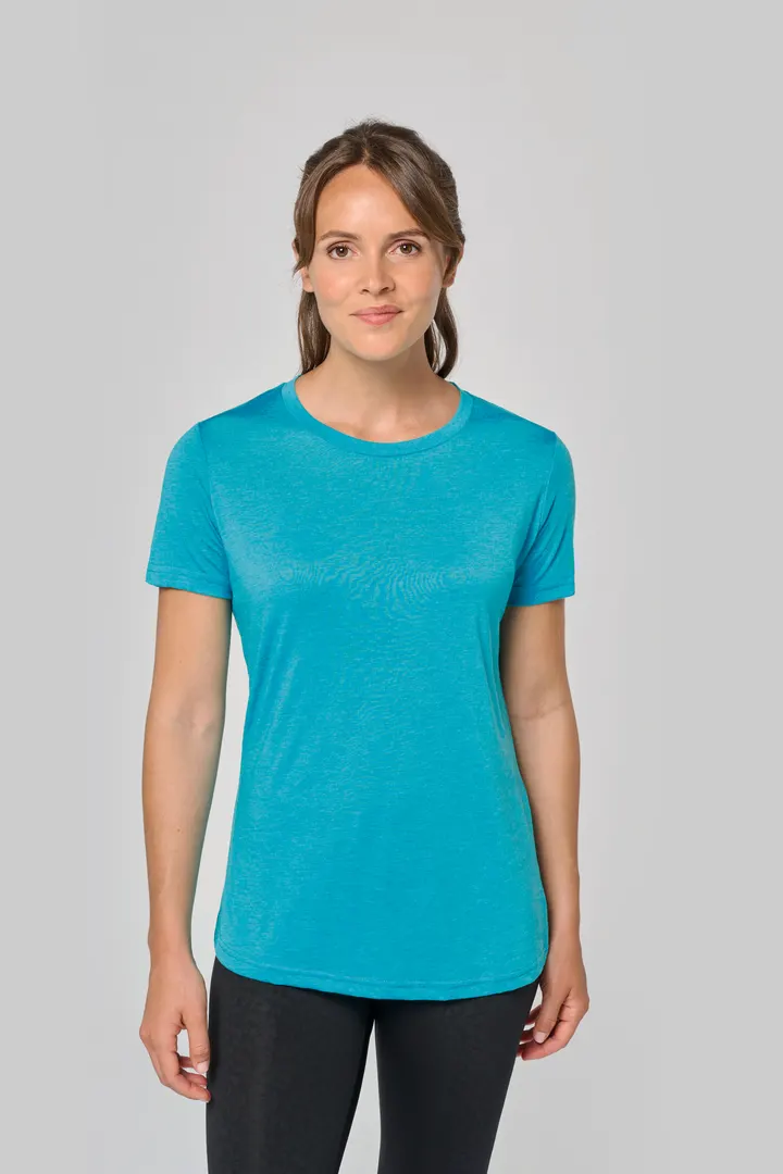Damen-Triblend-Sportshirt mit Rundhalsausschnitt 2