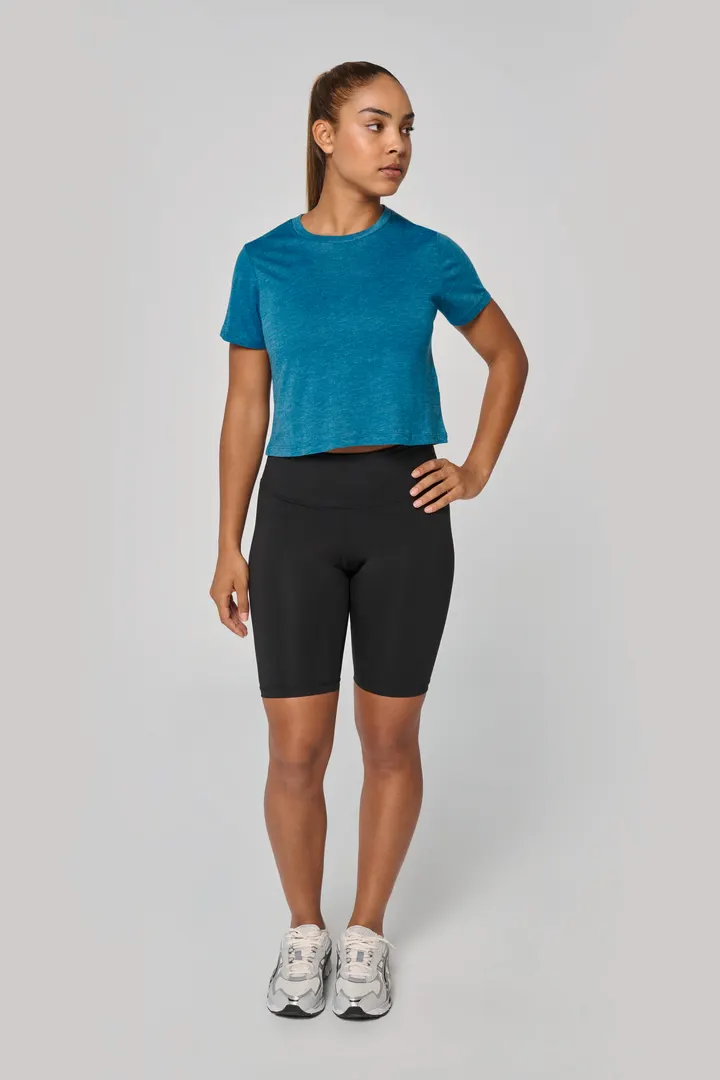 Crop top triblend femme