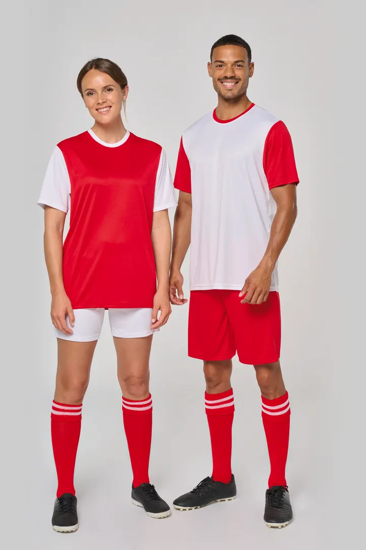 Unisex-Multisport-Kurzarmtrikot zweifarbig 22