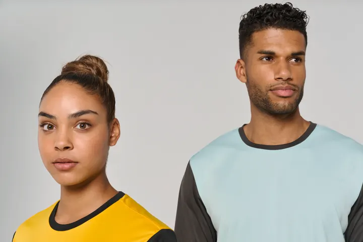 Unisex-Multisport-Kurzarmtrikot zweifarbig 19