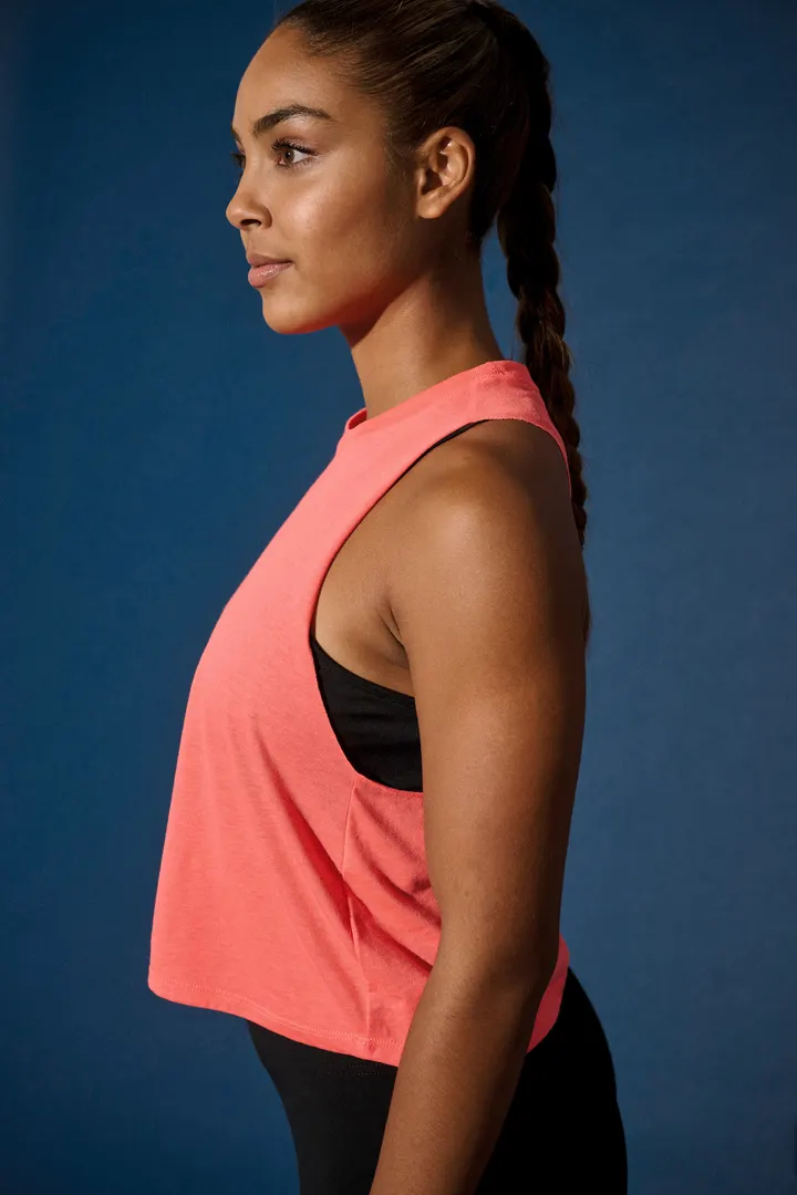 Débardeur crop Triblend femme 11