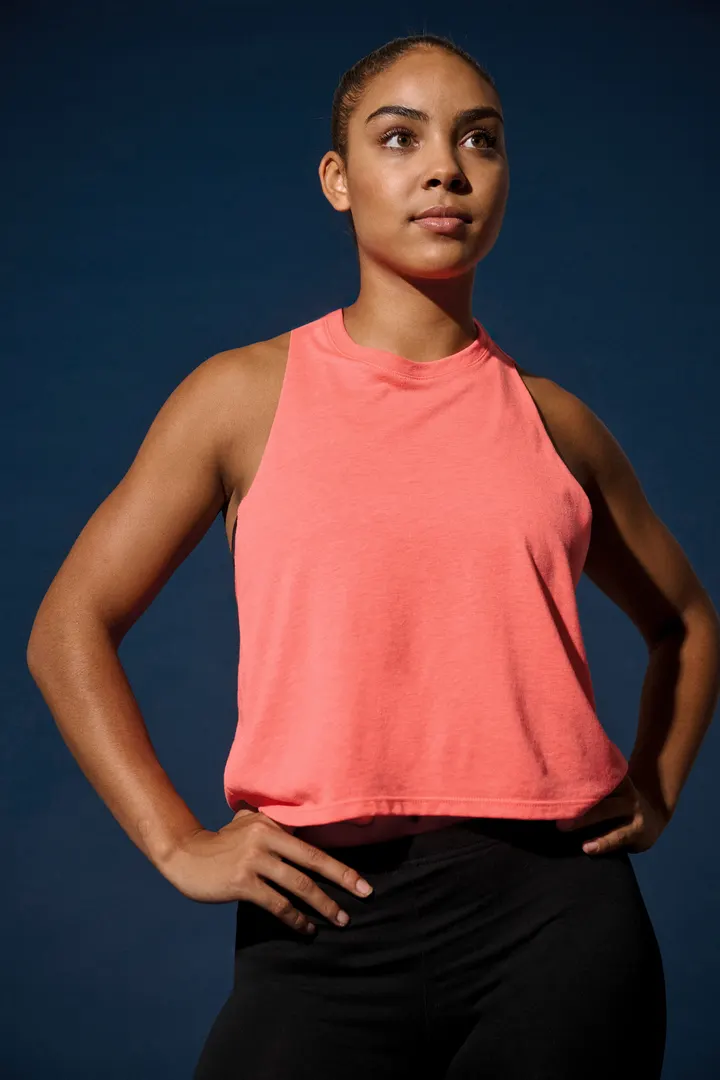 Débardeur crop Triblend femme 14