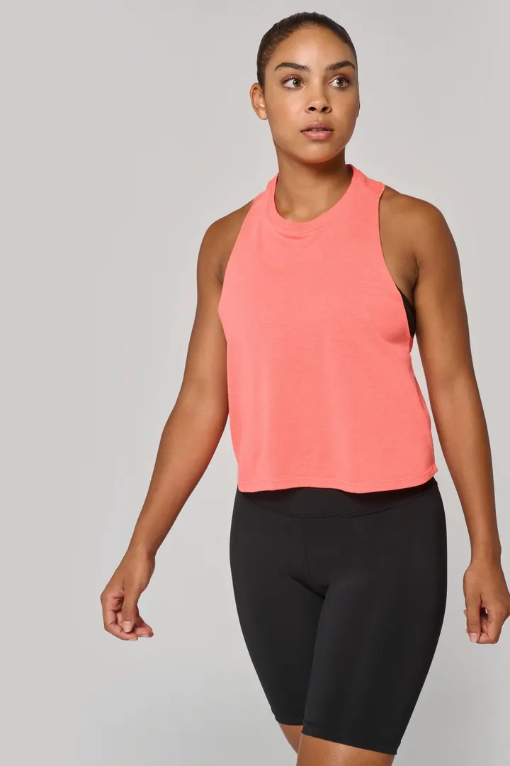 Débardeur crop Triblend femme 3