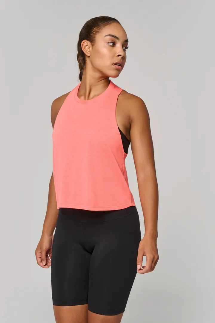 Débardeur crop Triblend femme 5