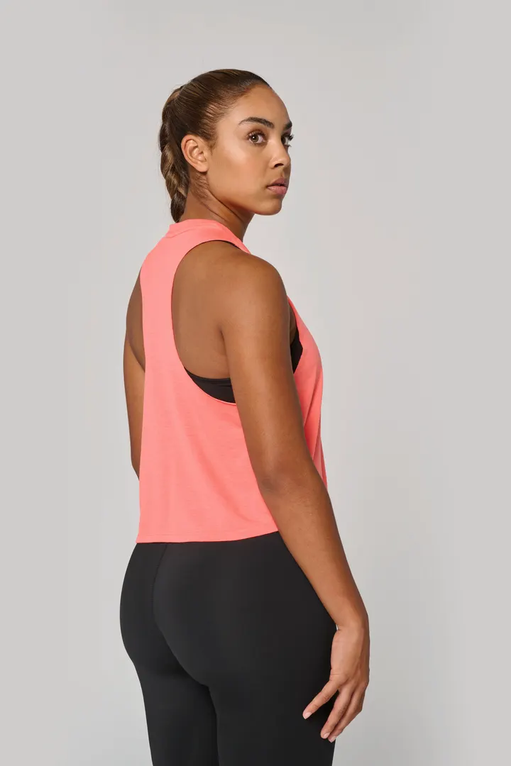 Débardeur crop Triblend femme 1