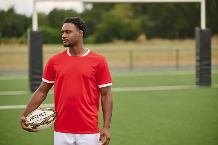 Rugby-Trikot mit kurzen Ärmeln, Unisex 16