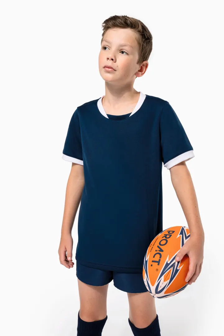 Rugby-Trikot mit kurzen Ärmeln für Kinder 15