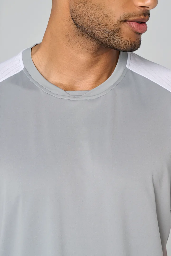 Zweifarbiges Padel Herren-T-Shirt mit Raglanärmeln 3