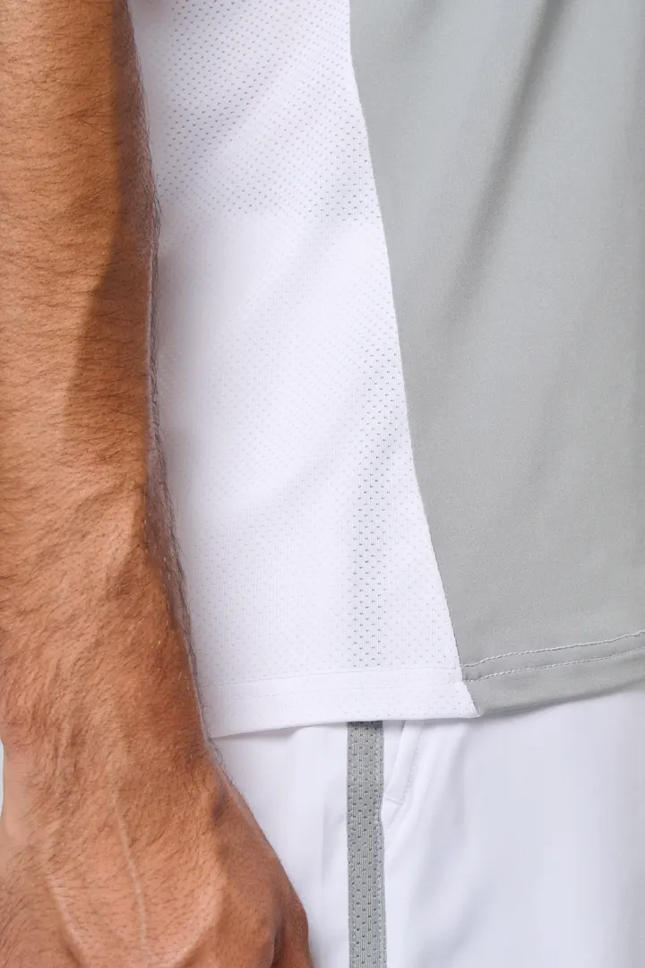 Zweifarbiges Padel Herren-T-Shirt mit Raglanärmeln 5
