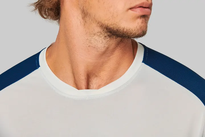 Zweifarbiges Padel Herren-T-Shirt mit Raglanärmeln 6