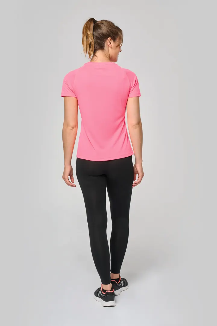 Damen Basic Sport Funktionsshirt Kurzarm 10