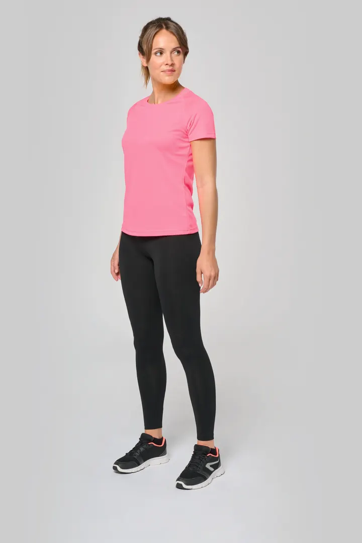 Damen Basic Sport Funktionsshirt Kurzarm 12