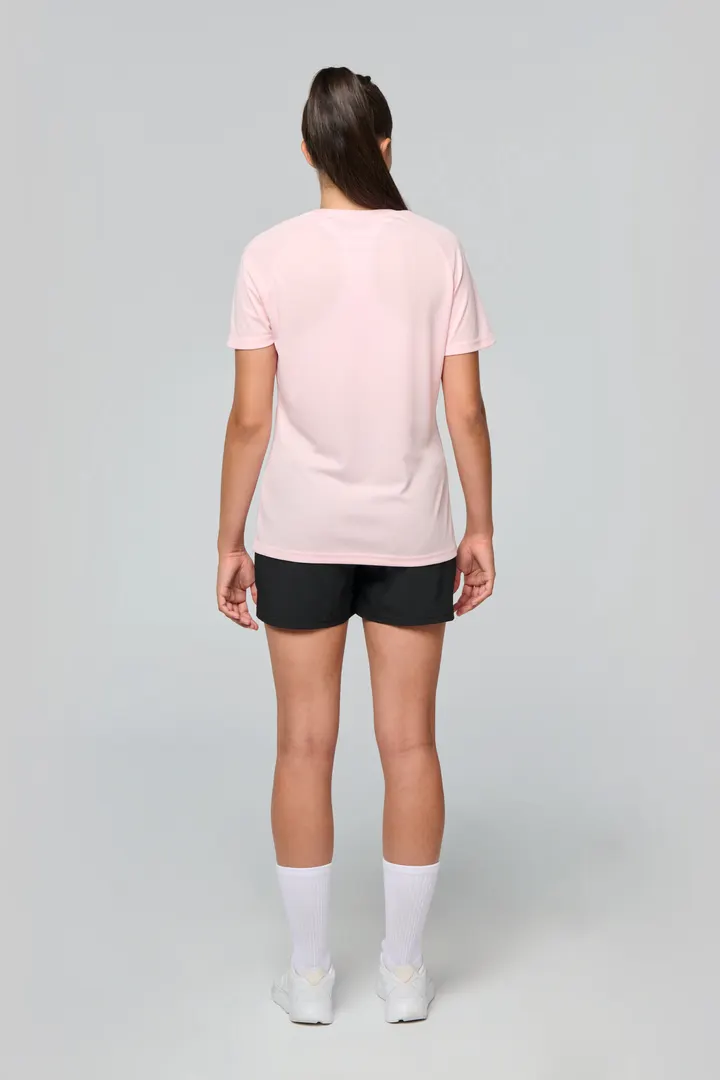 Damen Basic Sport Funktionsshirt Kurzarm 7