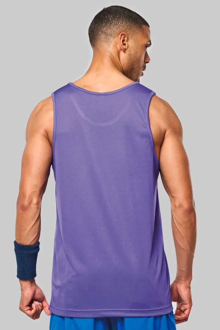 Herren Basic Sport Funktionsshirt ärmellos 5