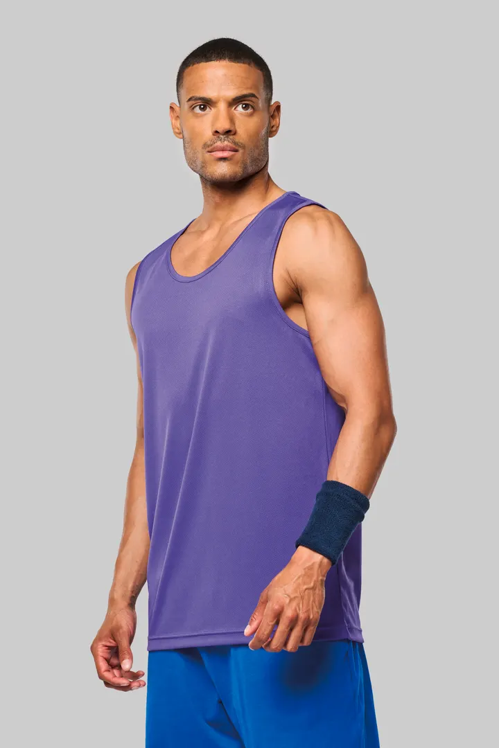 Herren Basic Sport Funktionsshirt ärmellos 7