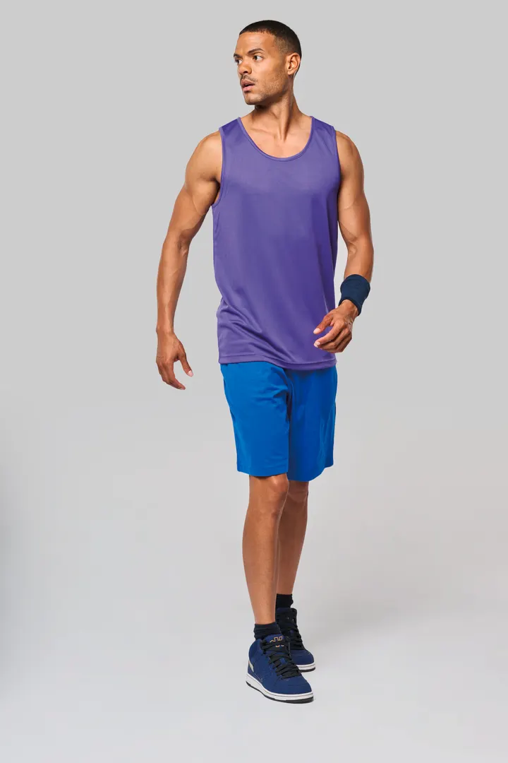 Herren Basic Sport Funktionsshirt ärmellos 11