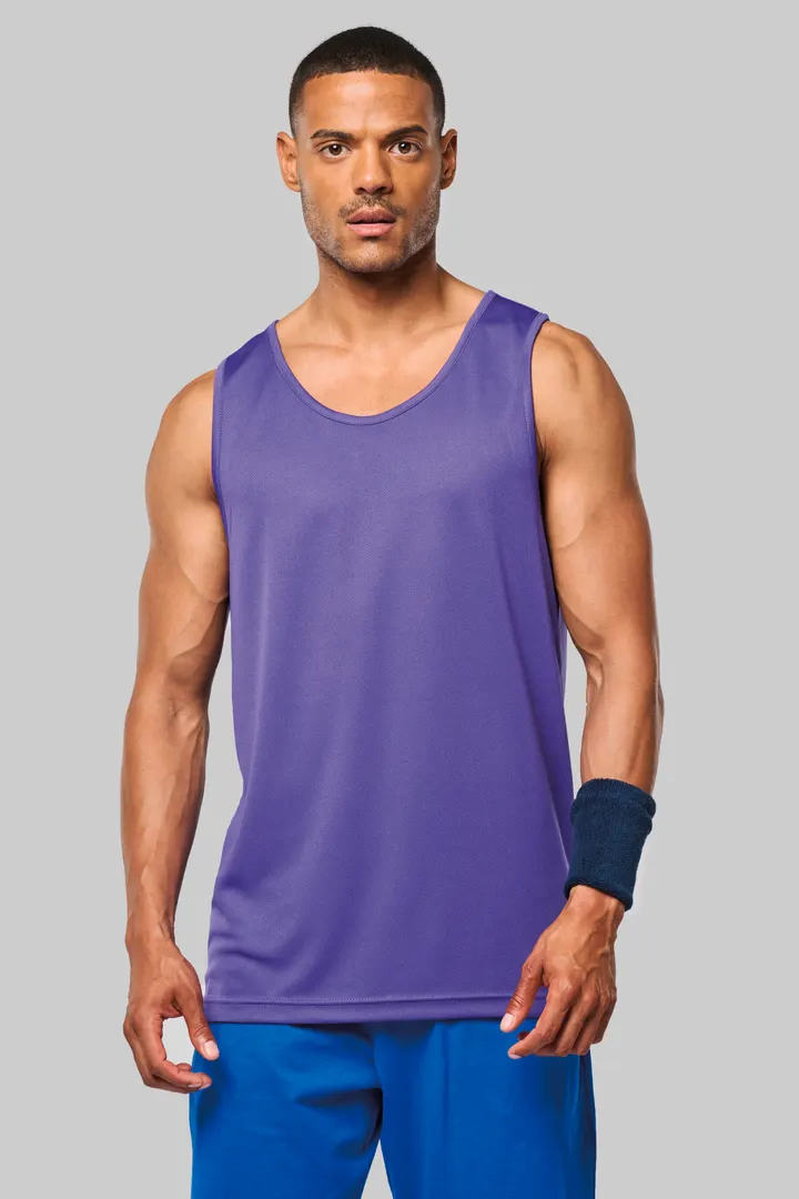 Herren Basic Sport Funktionsshirt ärmellos 2