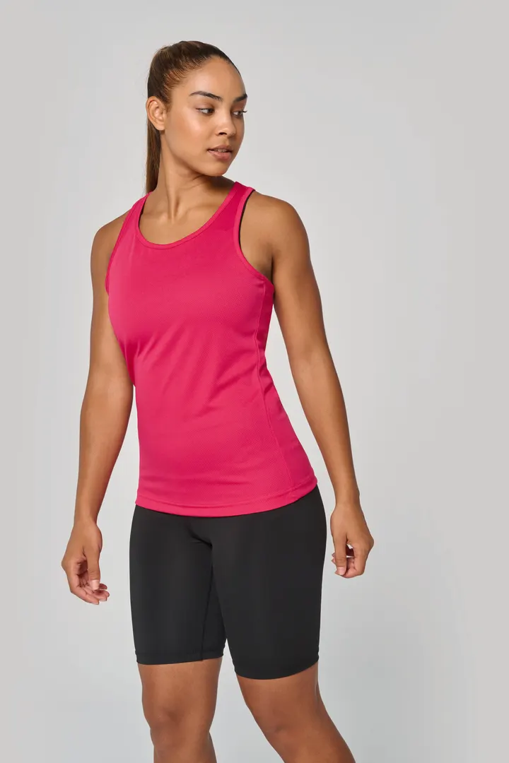 Damen Basic Sport Funktionsshirt ärmellos 3