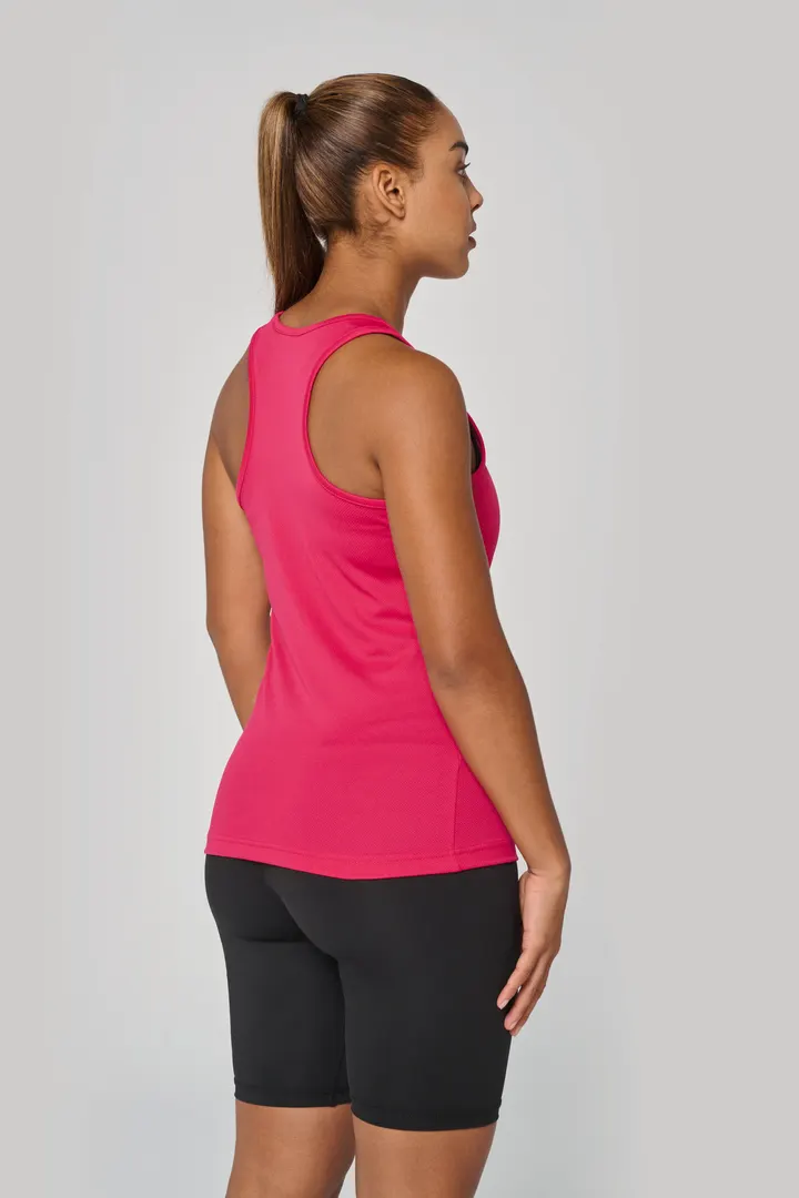 Damen Basic Sport Funktionsshirt ärmellos 8