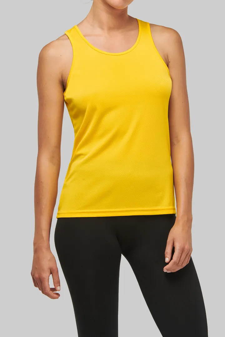 Damen Basic Sport Funktionsshirt ärmellos 10