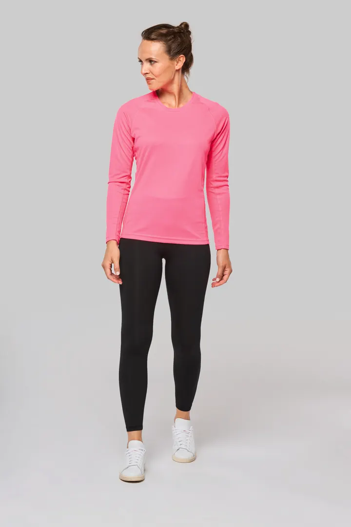 Damen Basic Sport Funktionsshirt Langarm 27