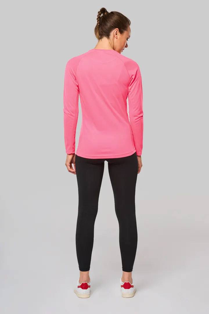 Damen Basic Sport Funktionsshirt Langarm 28