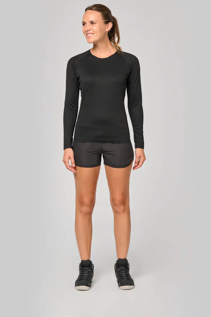 Damen Basic Sport Funktionsshirt Langarm 14