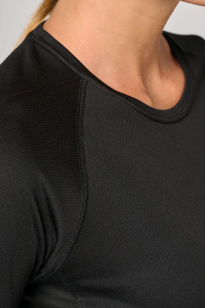 Damen Basic Sport Funktionsshirt Langarm 20