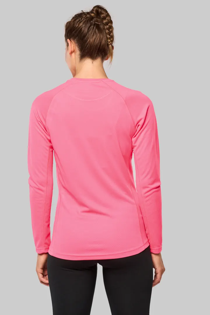 Damen Basic Sport Funktionsshirt Langarm 6