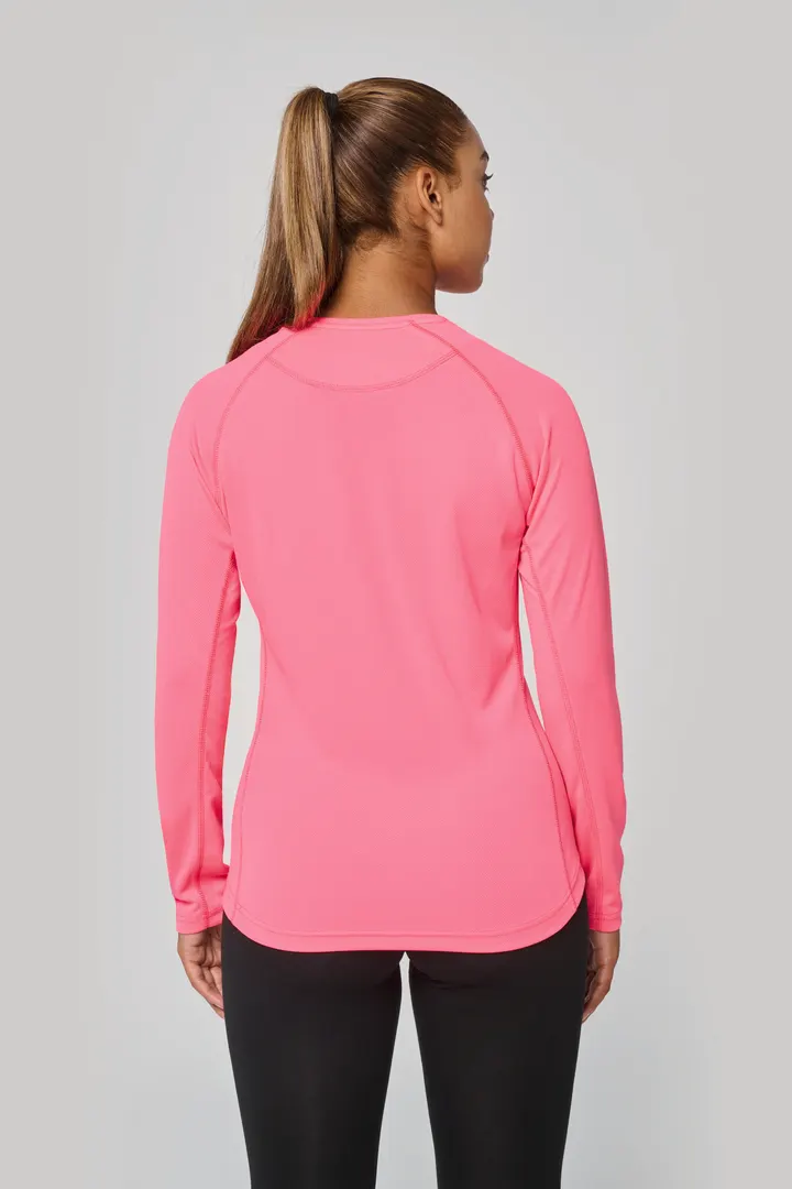 Damen Basic Sport Funktionsshirt Langarm 7