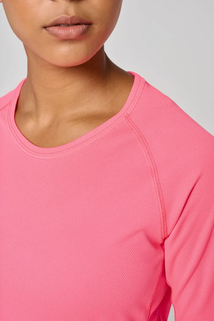Damen Basic Sport Funktionsshirt Langarm 13