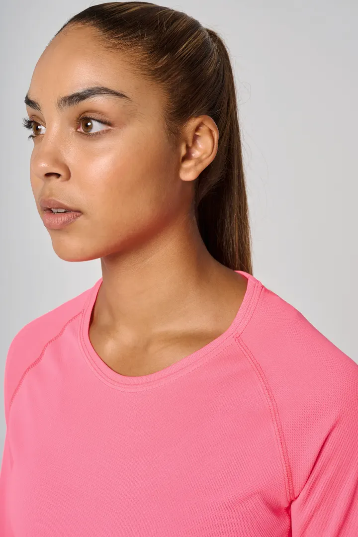 Damen Basic Sport Funktionsshirt Langarm 16