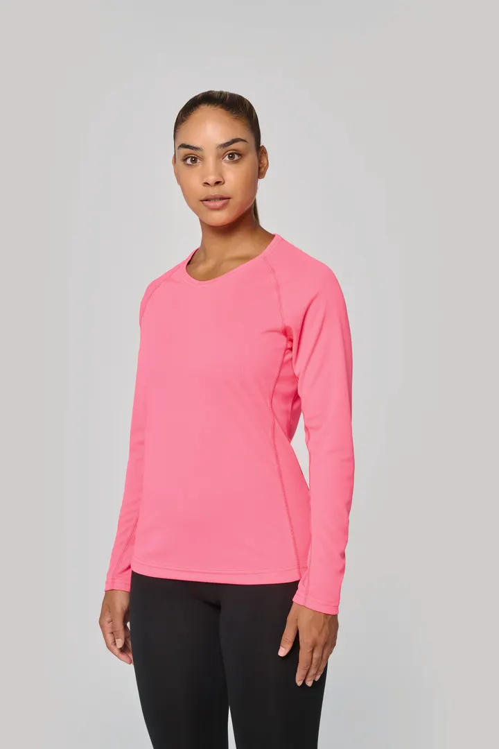 Damen Basic Sport Funktionsshirt Langarm 19