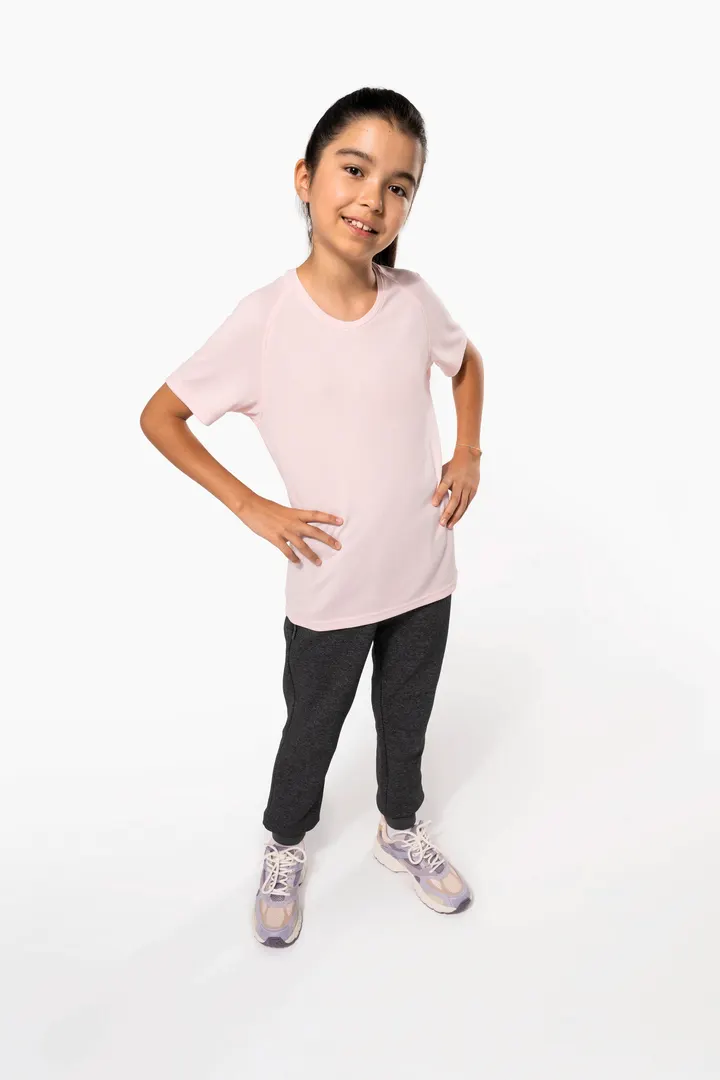 Kinder Basic Sport Funktionsshirt Kurzarm 15