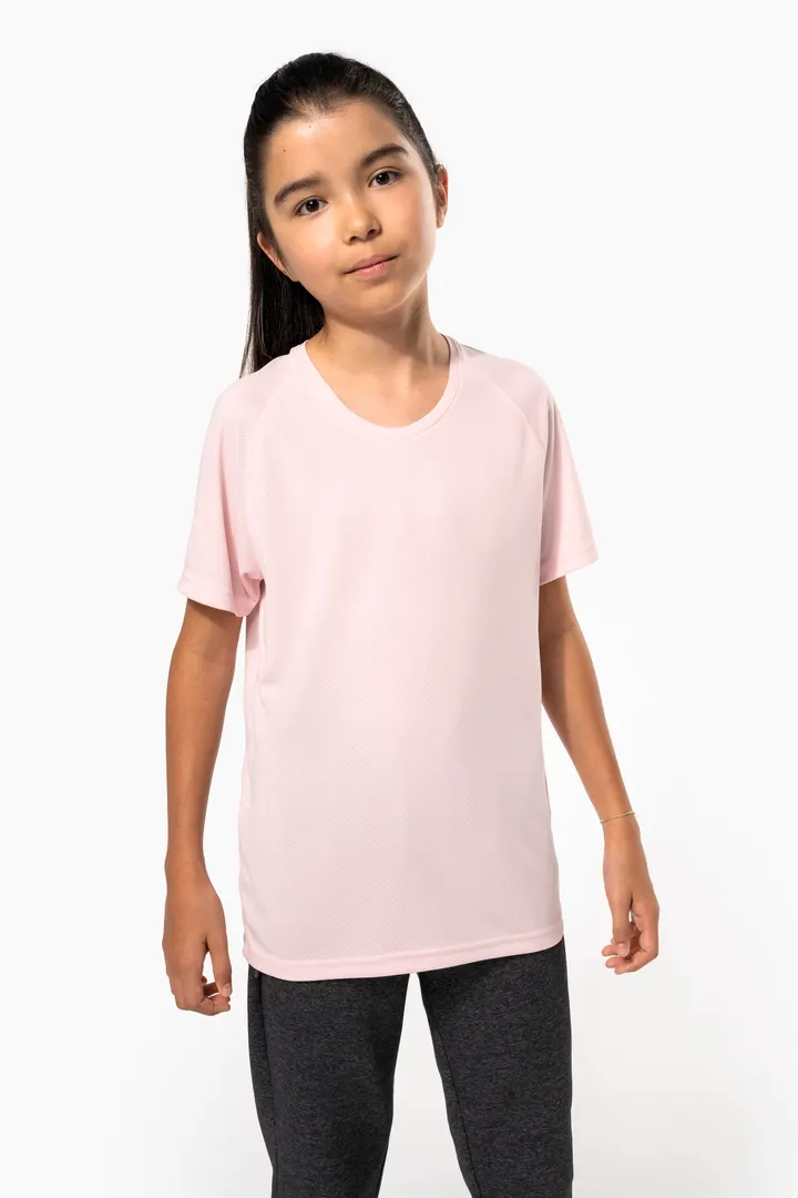 Kinder Basic Sport Funktionsshirt Kurzarm 16