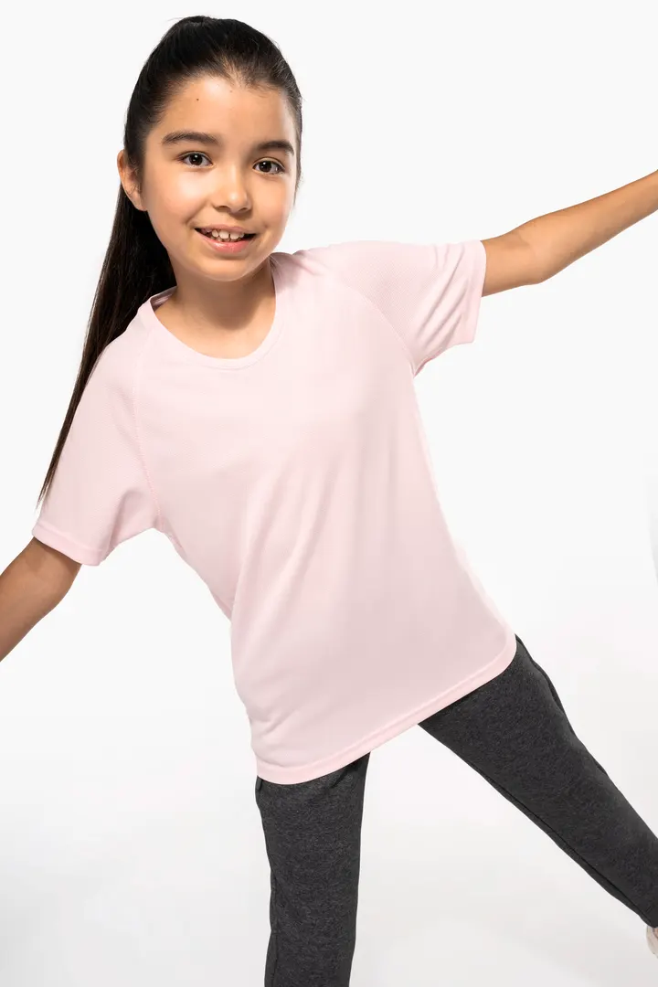 Kinder Basic Sport Funktionsshirt Kurzarm 17