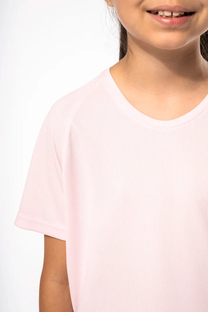Kinder Basic Sport Funktionsshirt Kurzarm 19