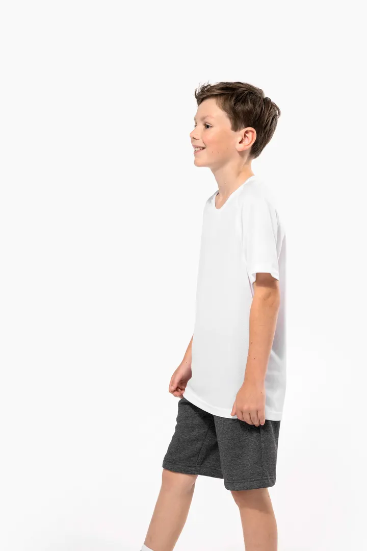 Kinder Basic Sport Funktionsshirt Kurzarm 8