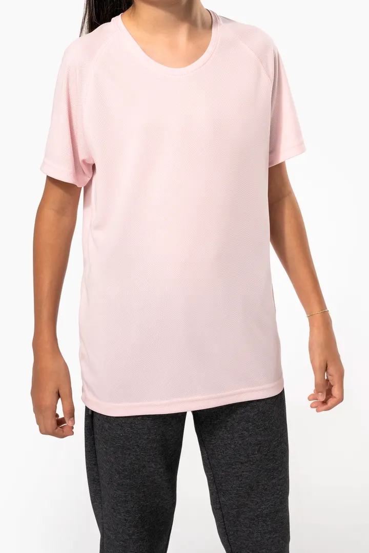 Kinder Basic Sport Funktionsshirt Kurzarm