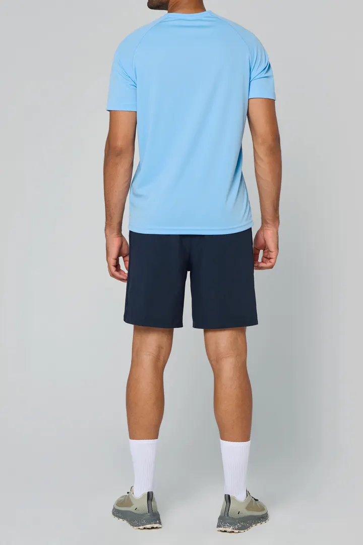 Herren Kurzarm-Sportshirt mit V-Ausschnitt 5