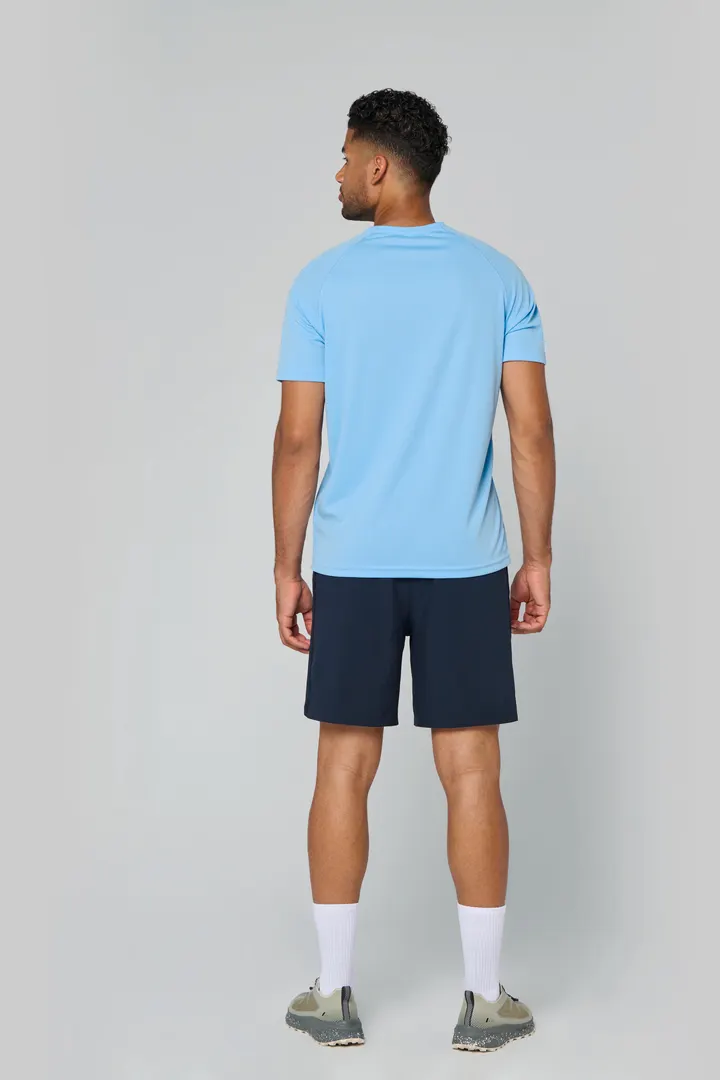 Herren Kurzarm-Sportshirt mit V-Ausschnitt 8