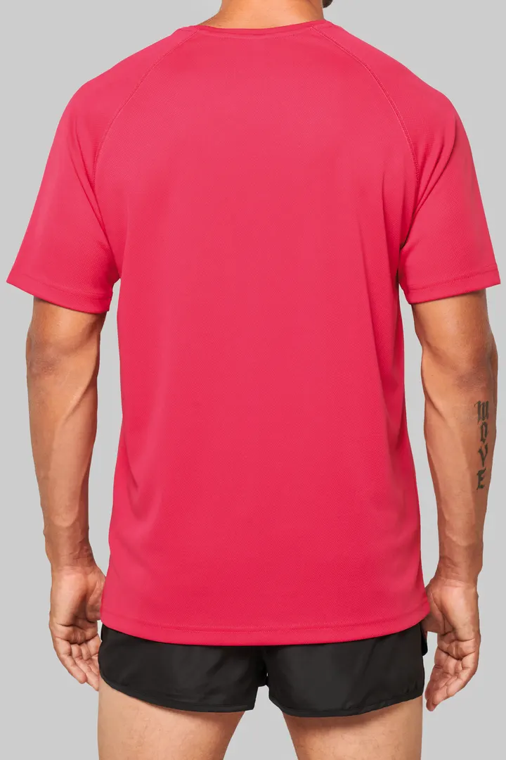 Herren Kurzarm-Sportshirt mit V-Ausschnitt 3