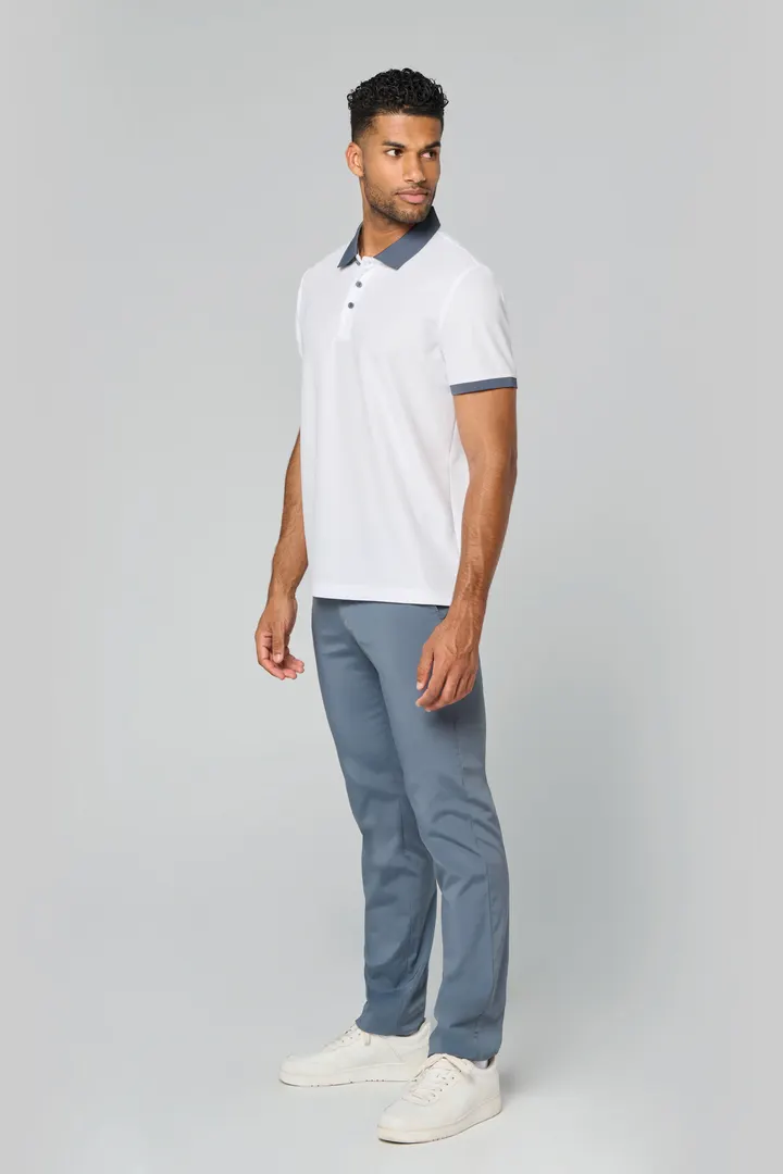 Herren Performance Piqué-Polohemd 5